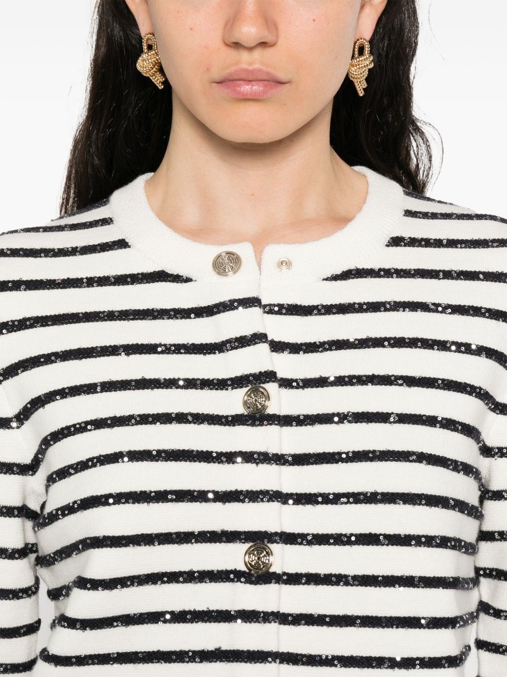 striped cardigan - 5