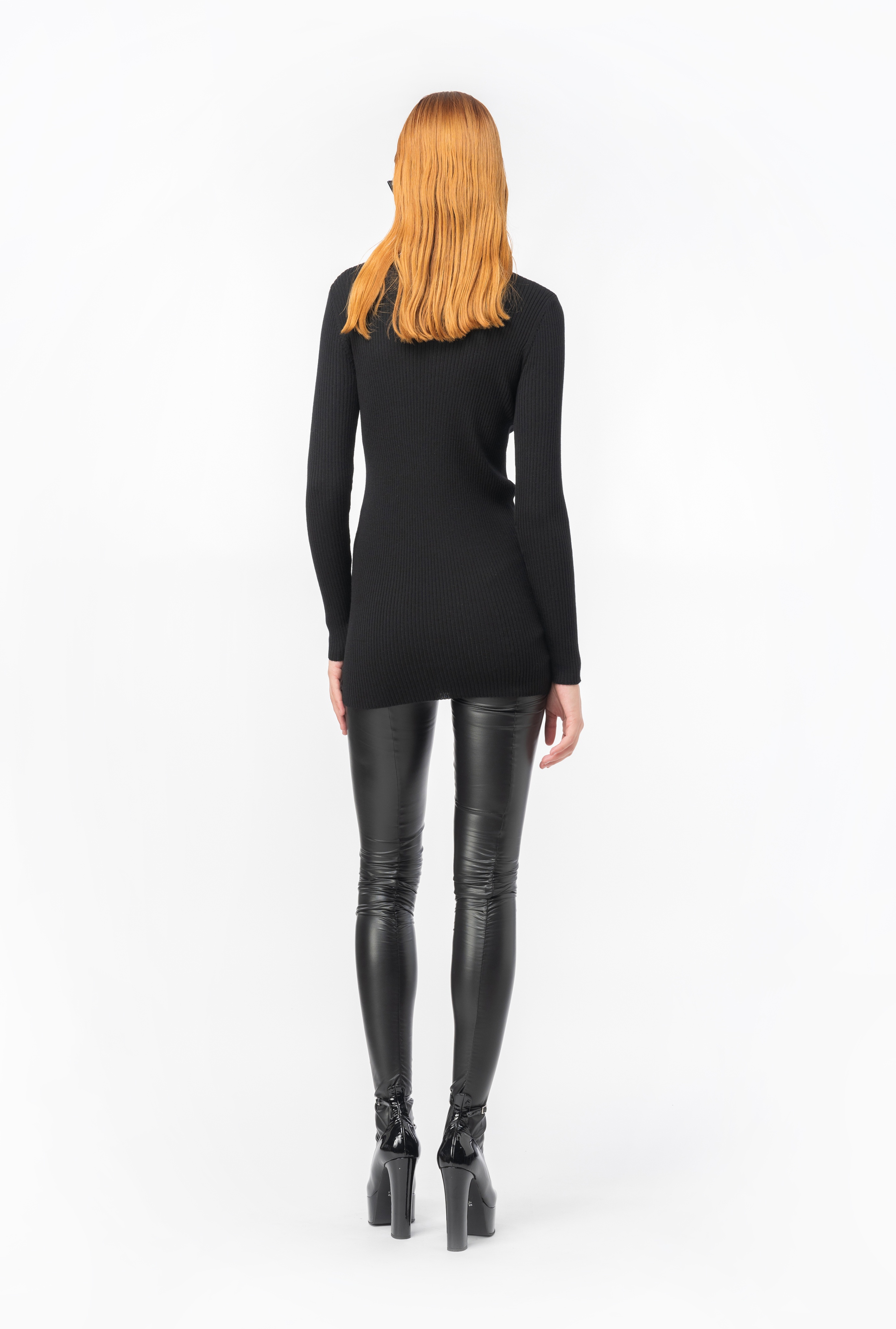 WOOL TURTLENECK SWEATER WITH LOGO - 4