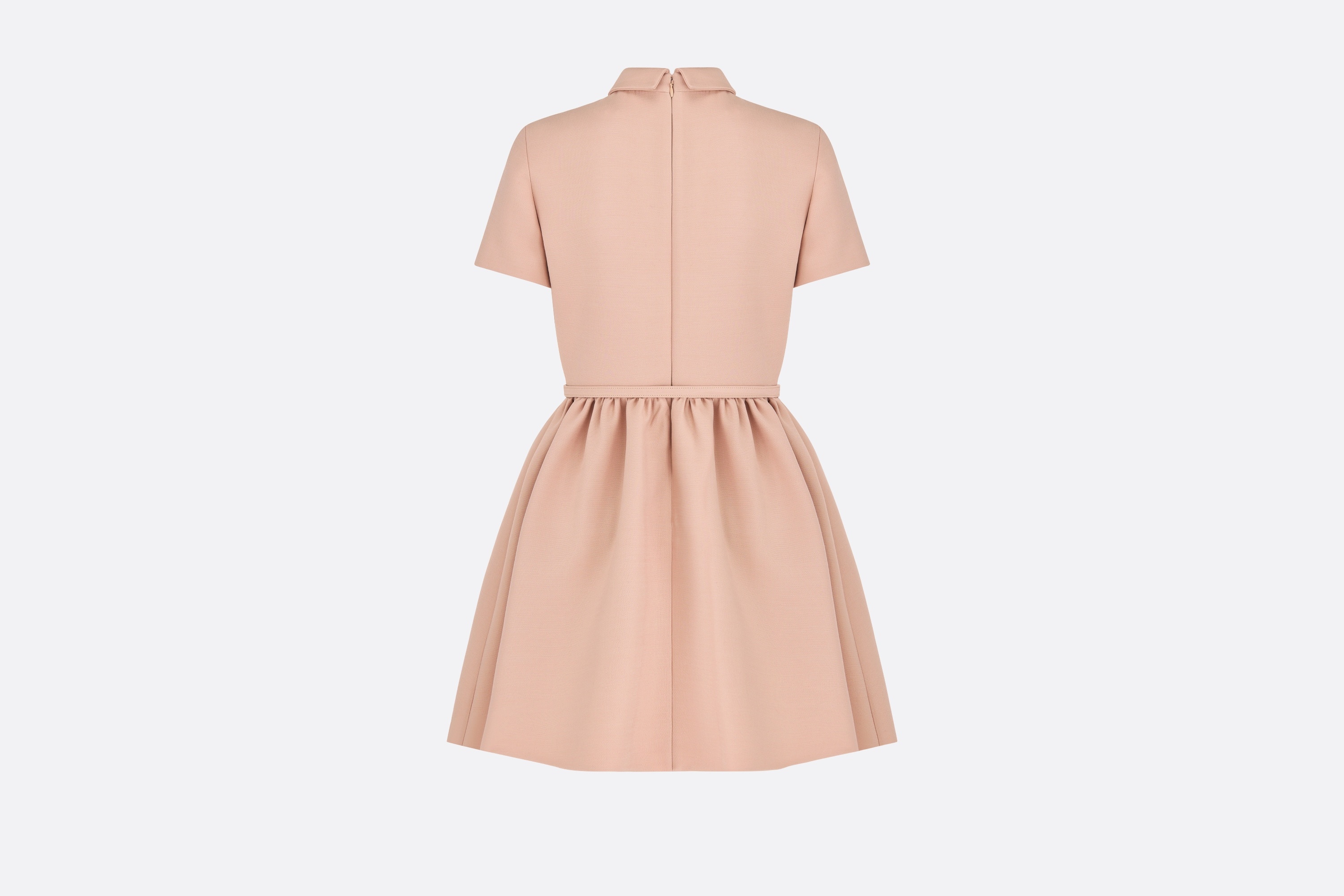 Short Belted Shirt Dress - 2