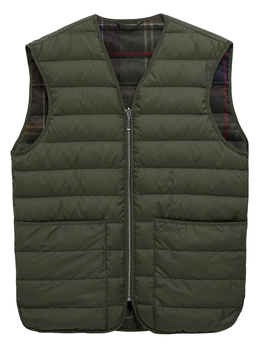 zip quilted jacket - 1