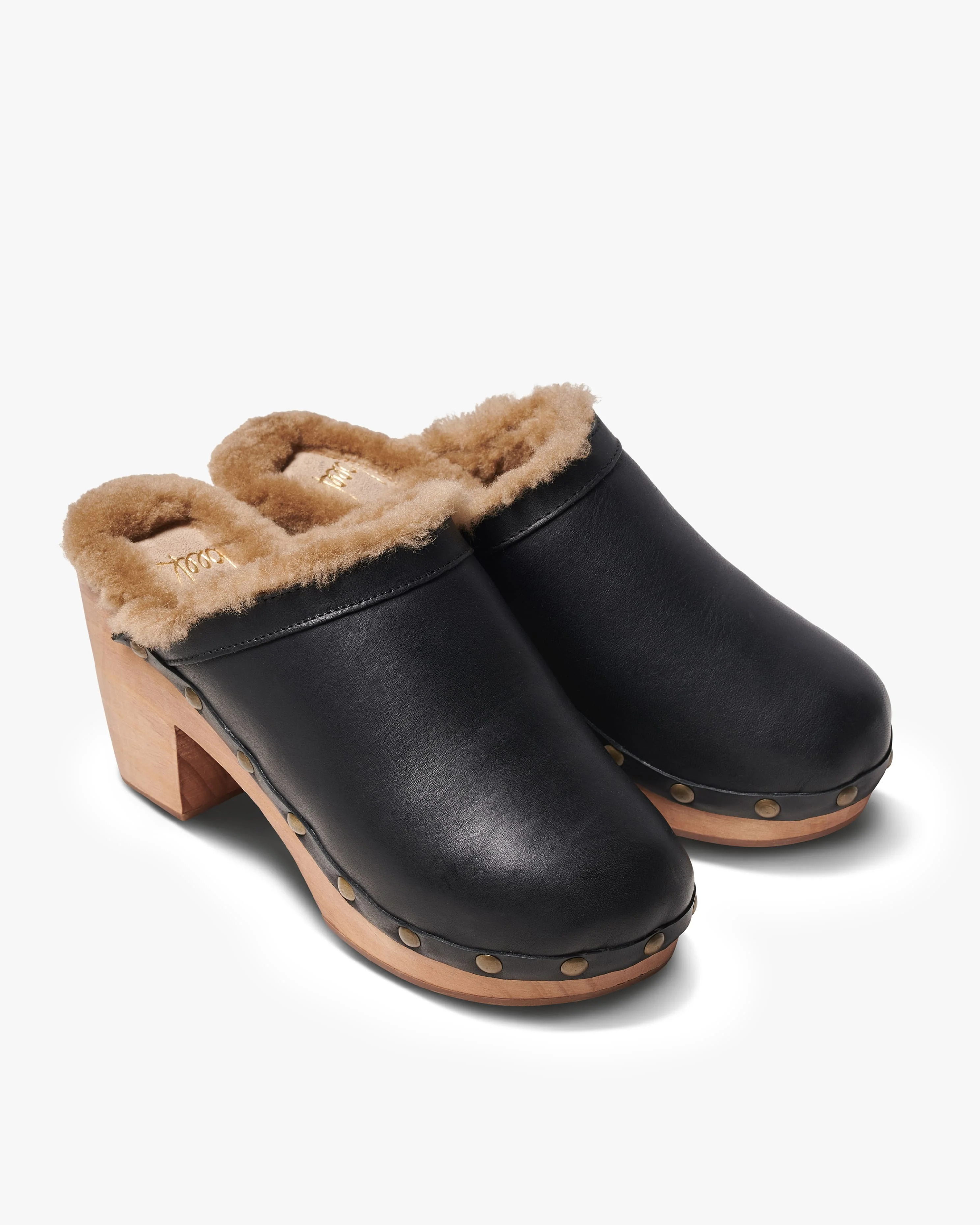 Woodpecker Shearling Clog - 1