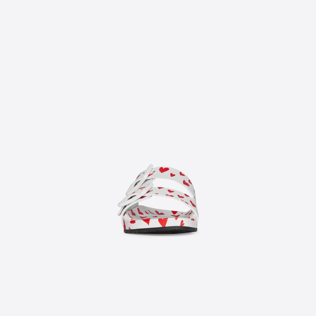 Women's Valentine's Day 22 Mallorca Sandal Heart Printed in White - 2