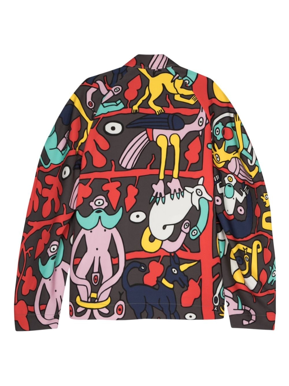 illustration-print shirt - 2