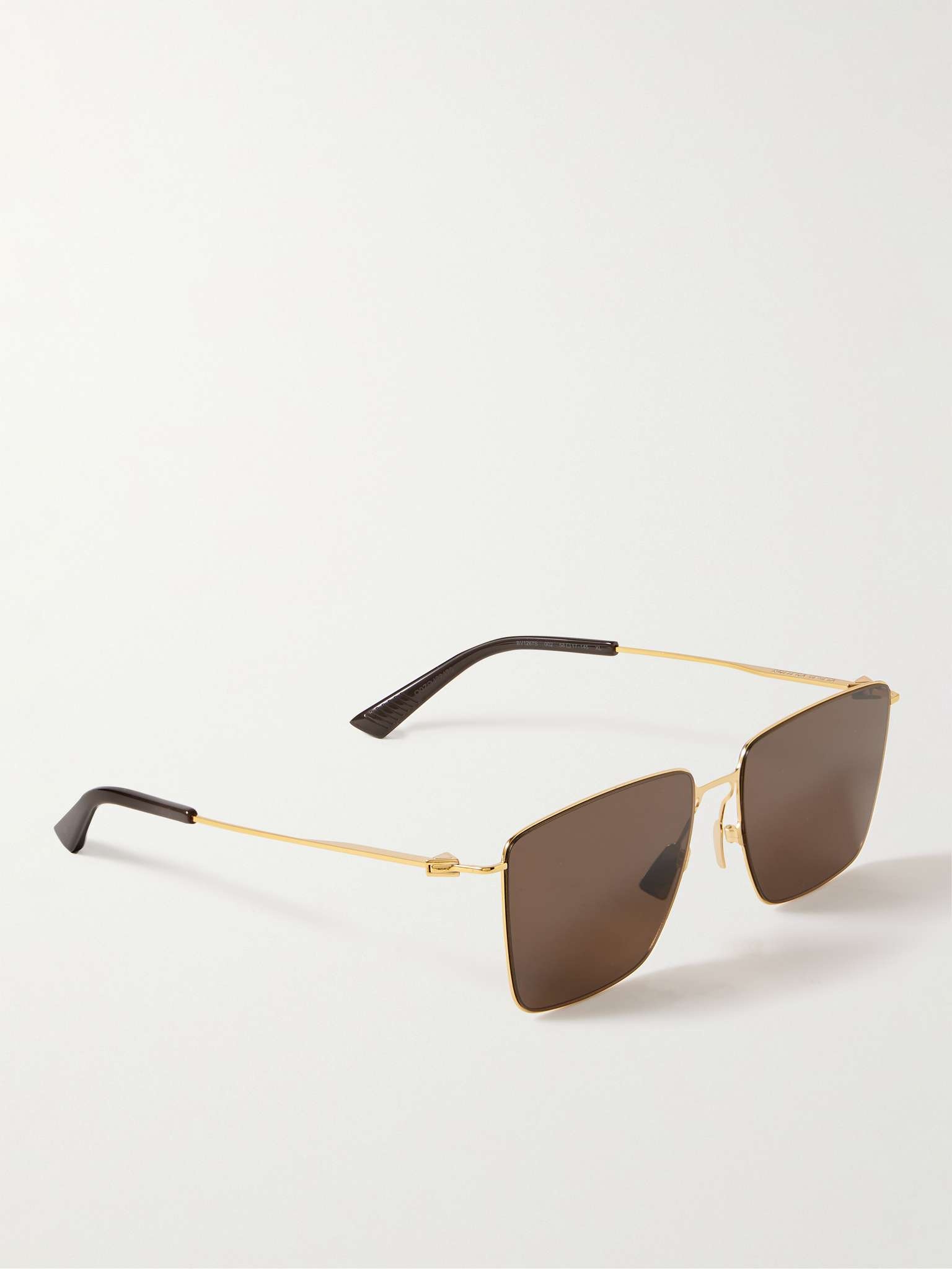 D-Frame Gold-Tone Sunglasses - 3