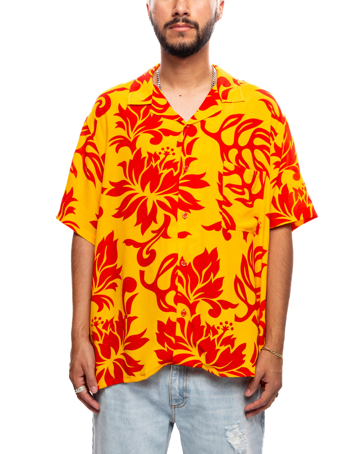 Tropical Flowers SS Shirt - 1