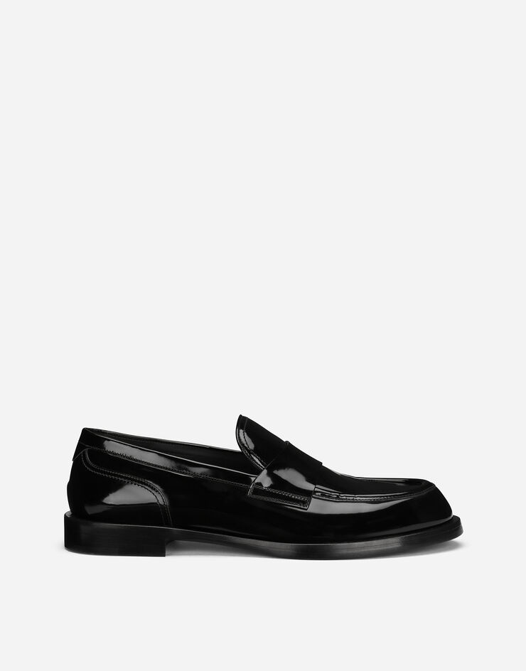 Polished calfskin loafers - 1