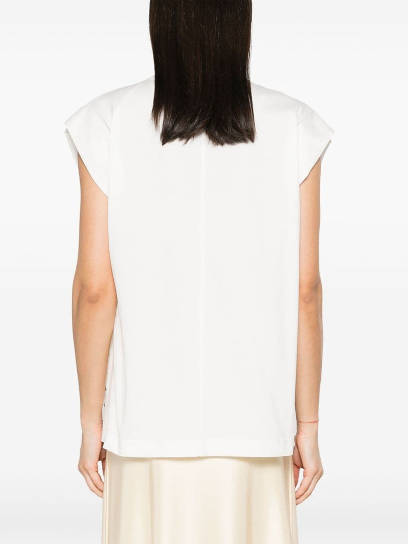 studed cap-sleeve cotton top 4