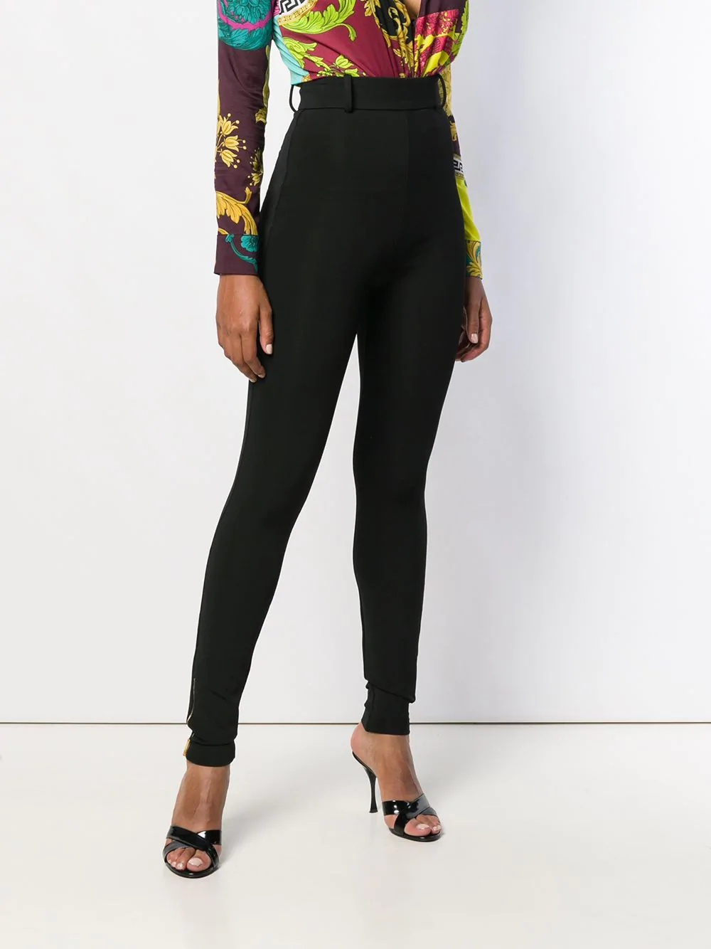 high-waist skinny trousers - 3