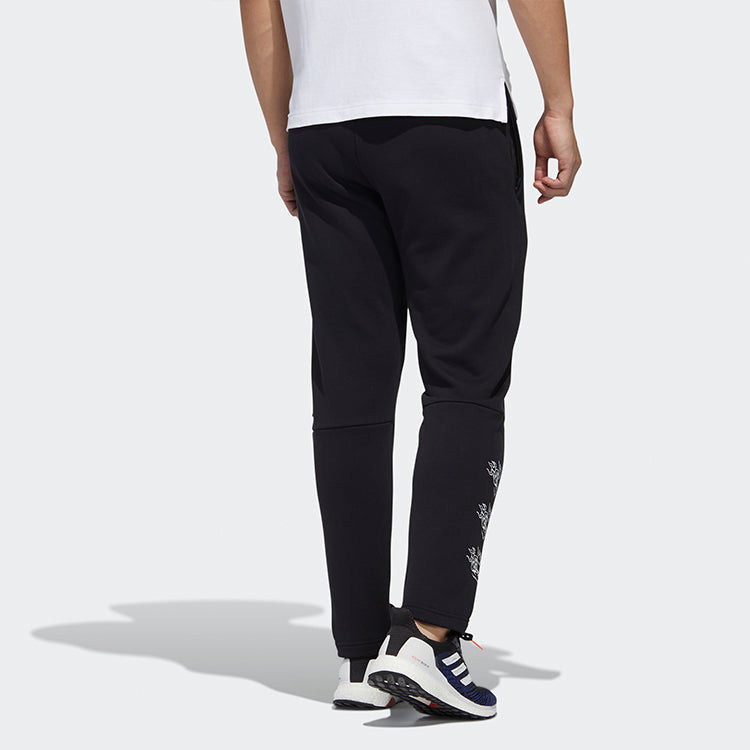 adidas Ub Pnt Wv Deco logo Printing Training Running Casual Sports Pants Black GM4428 - 4