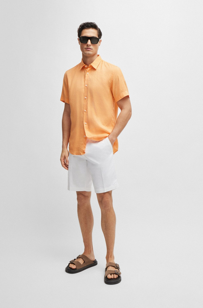 BOSS SLIM-FIT SHORTS IN STRETCH-COTTON TWILL outlook
