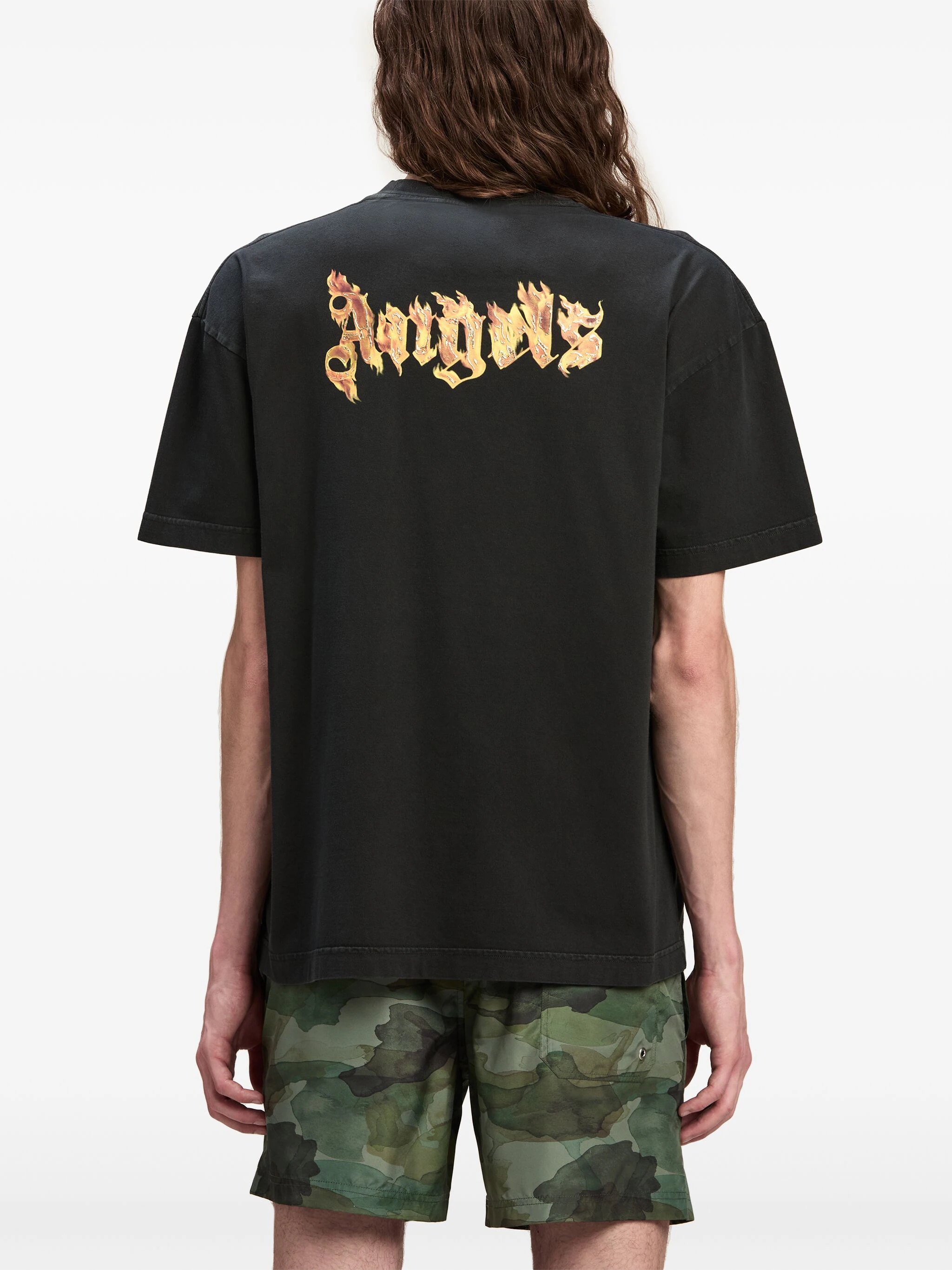 PALM ANGELS Men Burning Logo Tee - 3