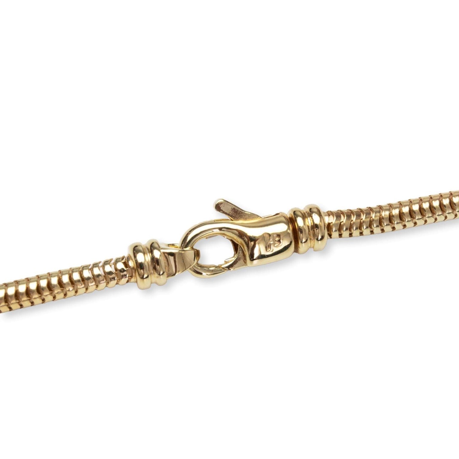 SNAKE CHAIN GOLD - S925 STERLING SILVER WITH 18K GOLD PLATING - 2