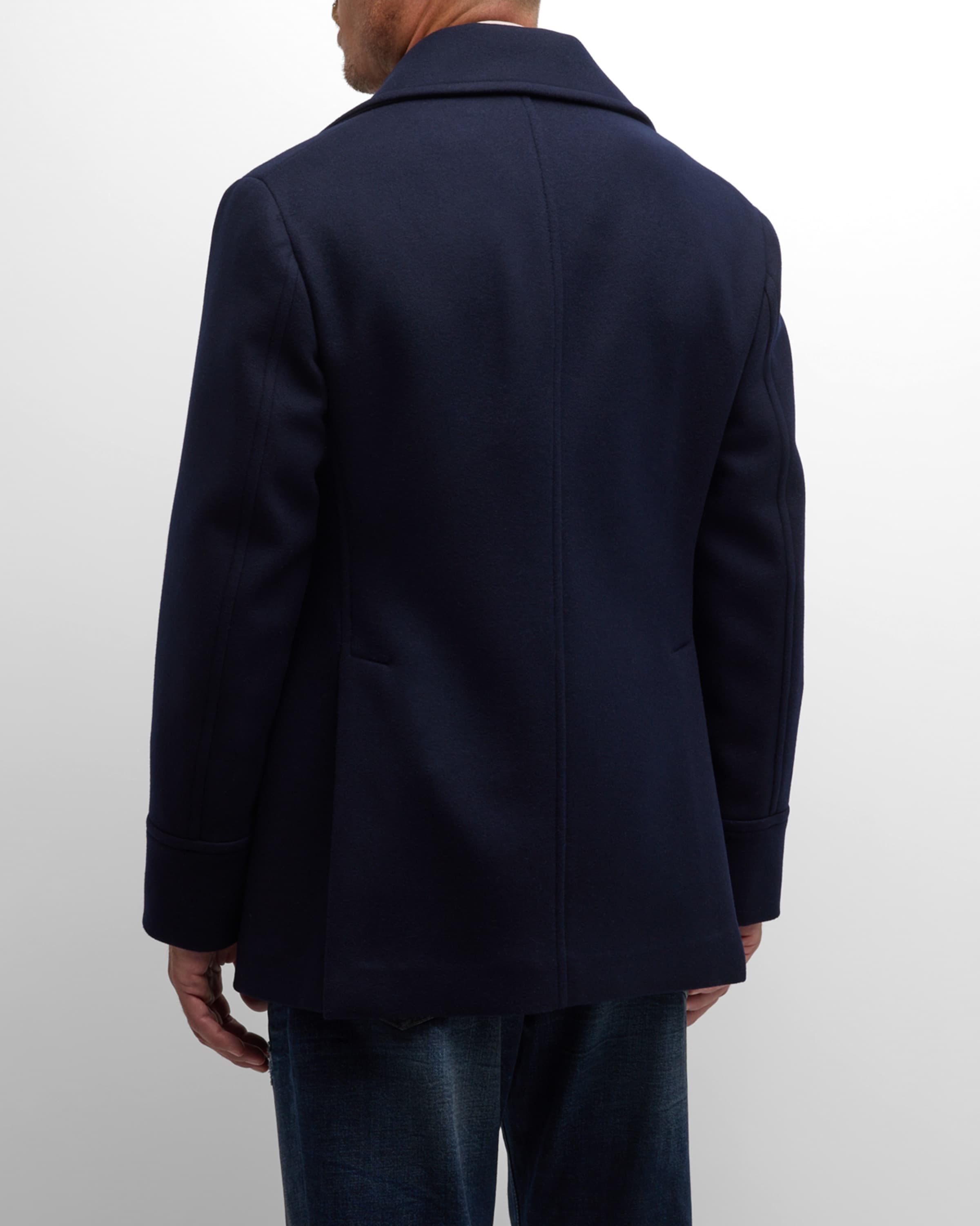 Men's Classic Peacoat - 3