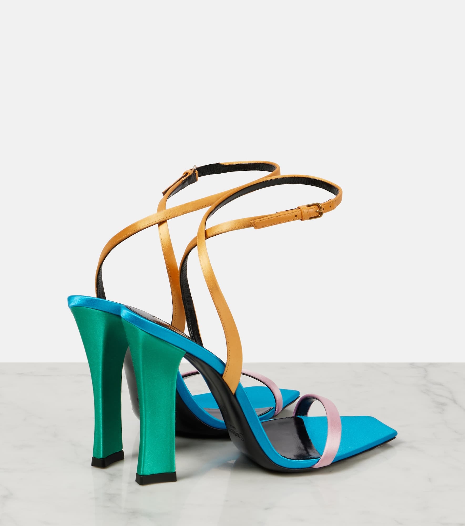 Dominique 110 crêpe satin sandals - 2