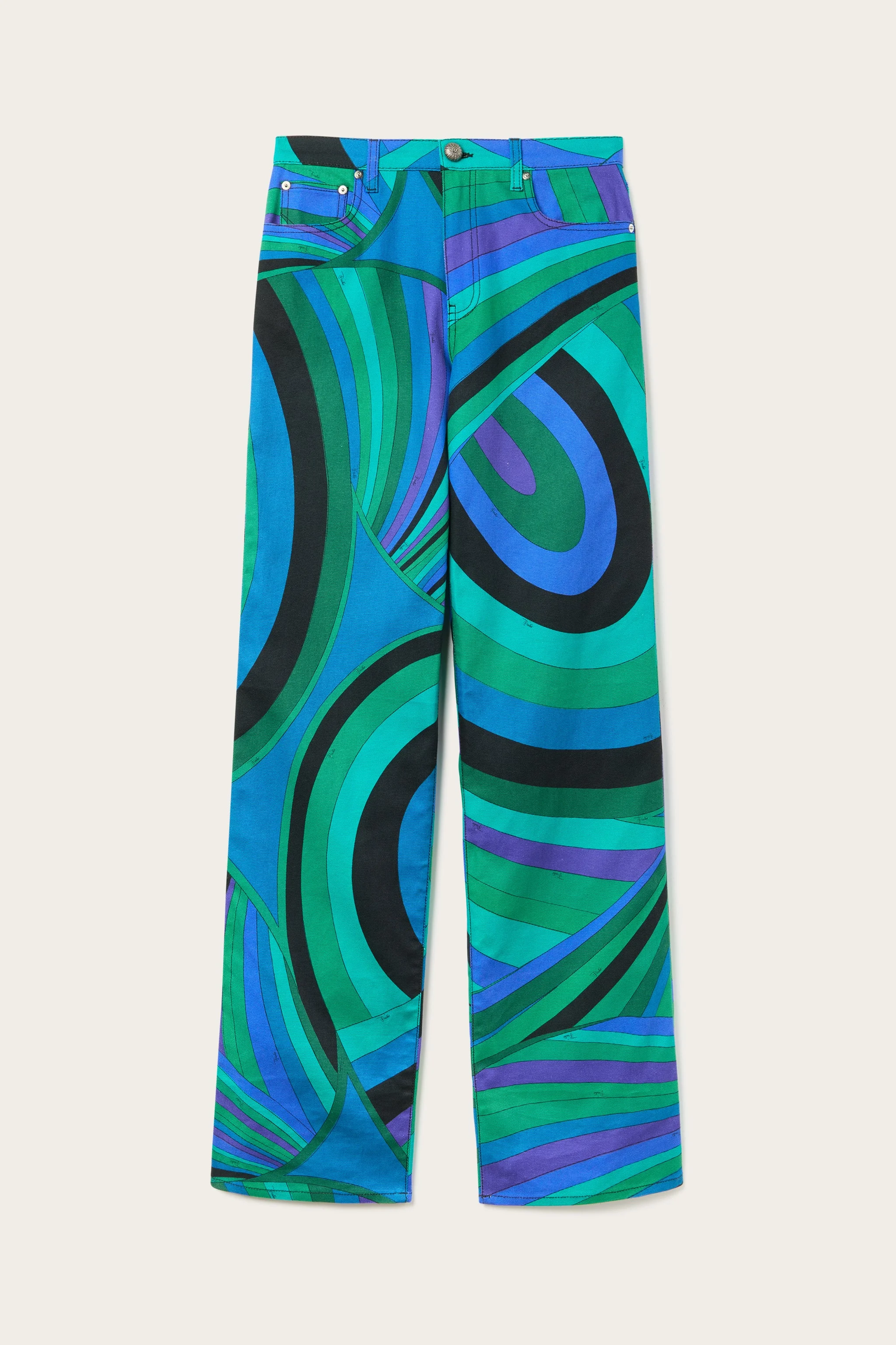IRIDE PRINT PANTS - 1