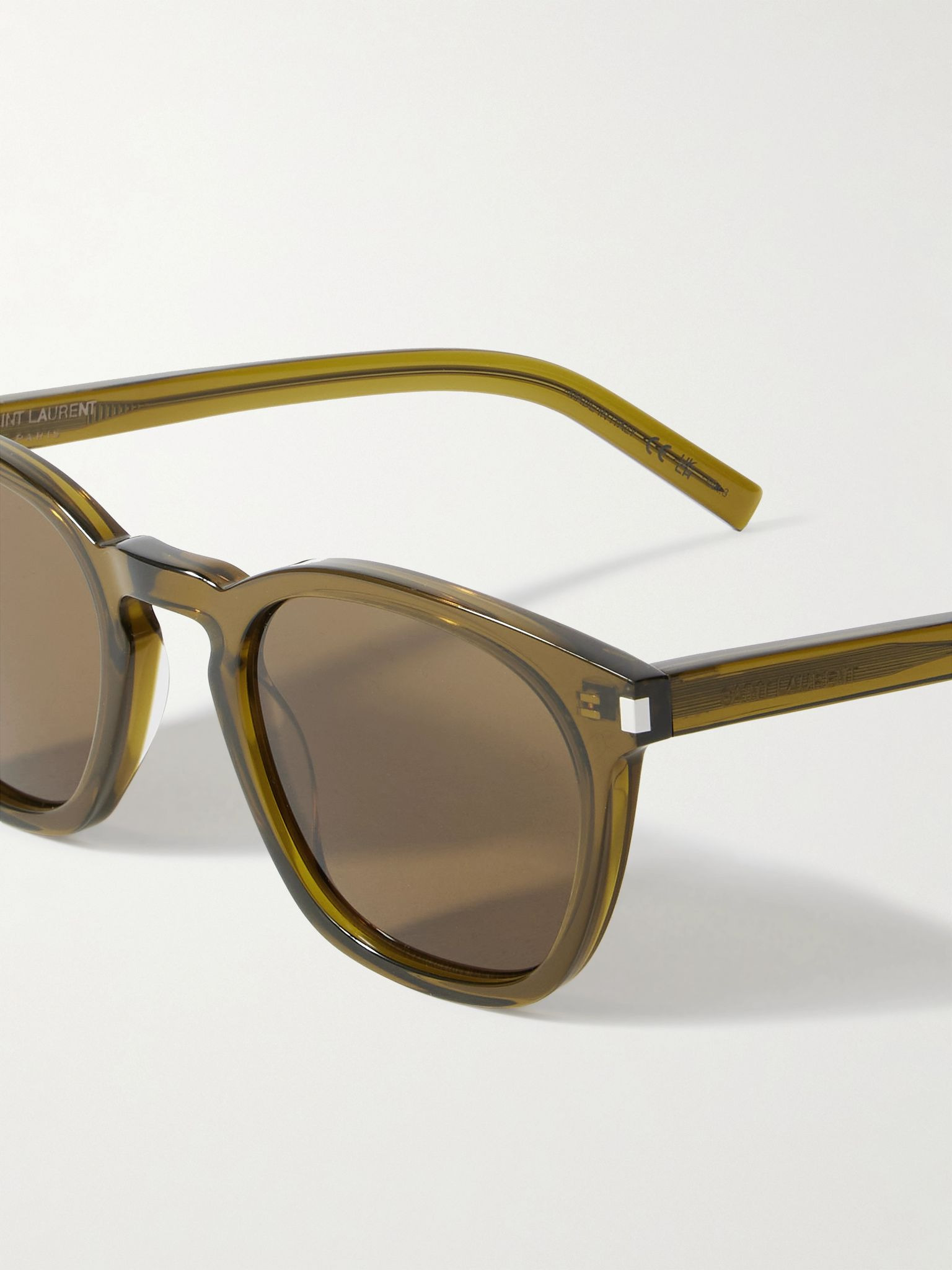 D-Frame Recycled-Acetate Sunglasses Brown - 3