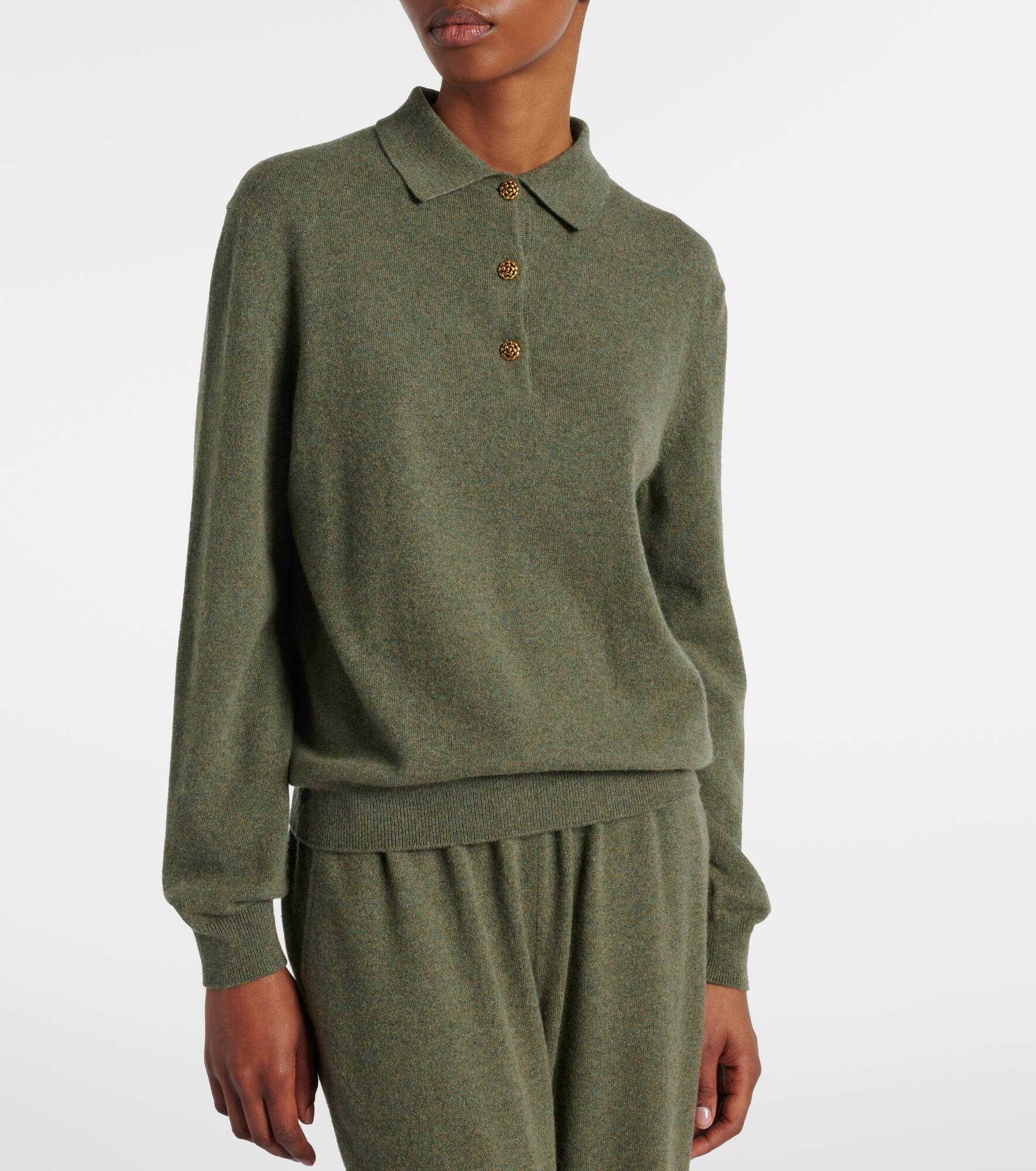 Cashmere polo sweater - 5