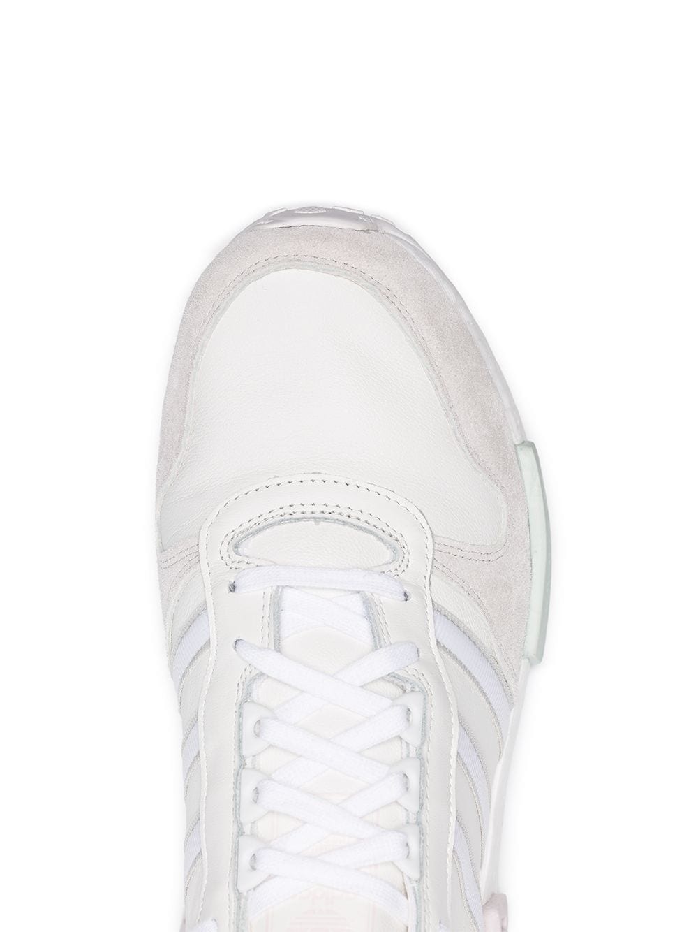 white Never Made Rising Star R1 leather and suede sneakers - 4