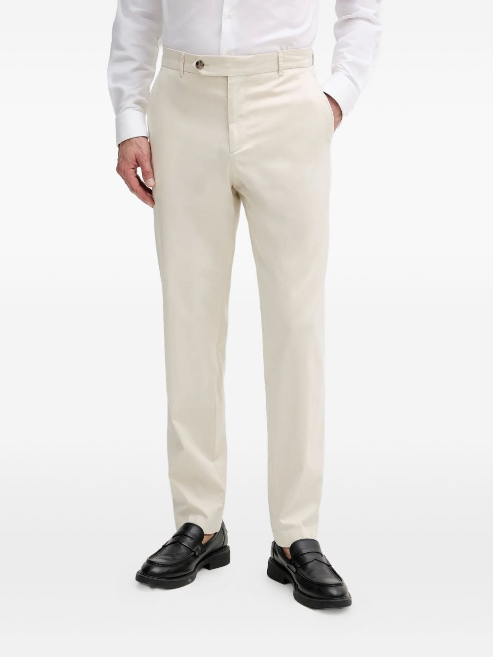 pressed-crease trousers - 1