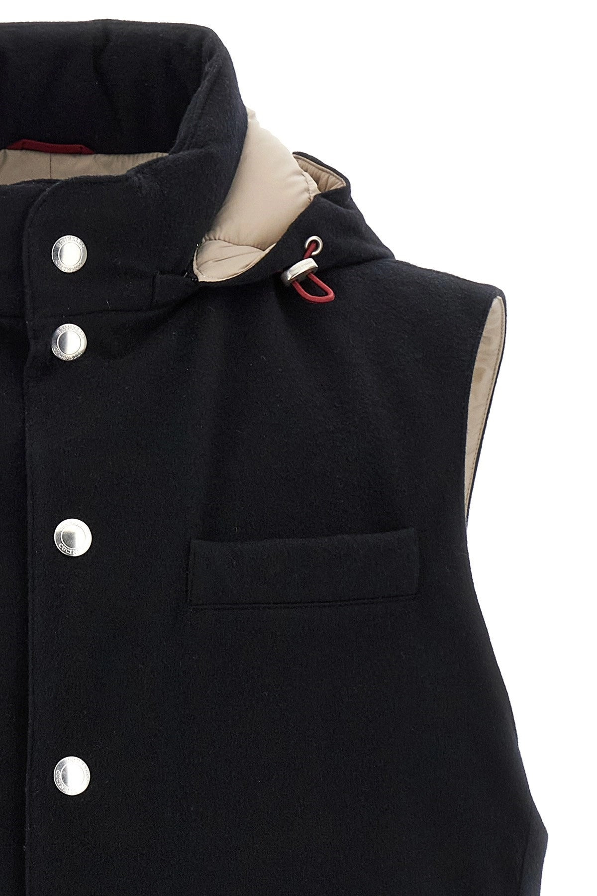 Brunello Cucinelli Men Padded Wool Vest - 3