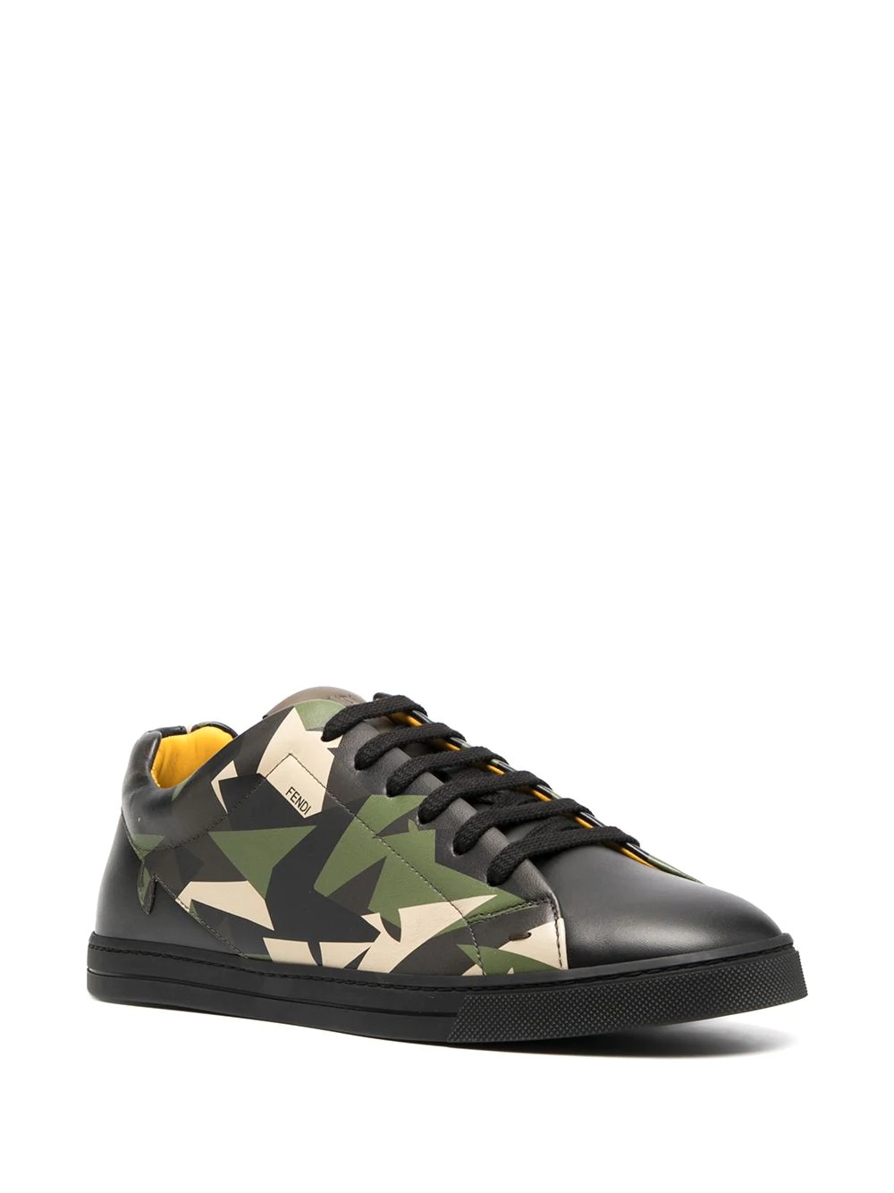 camouflage-print low-top sneakers - 2