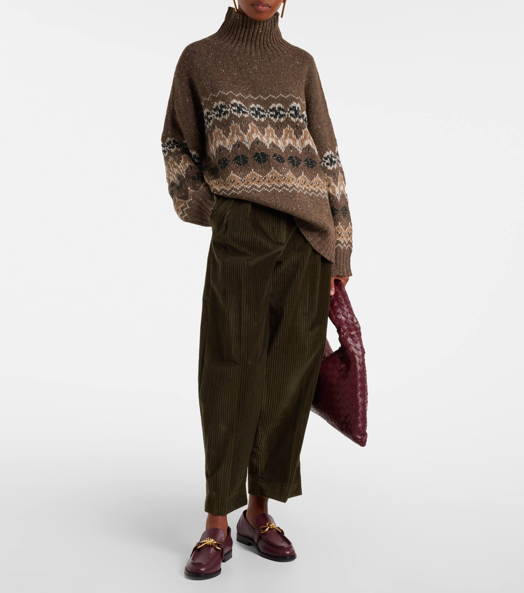 Dash cotton corduroy barrel-leg pants - 2