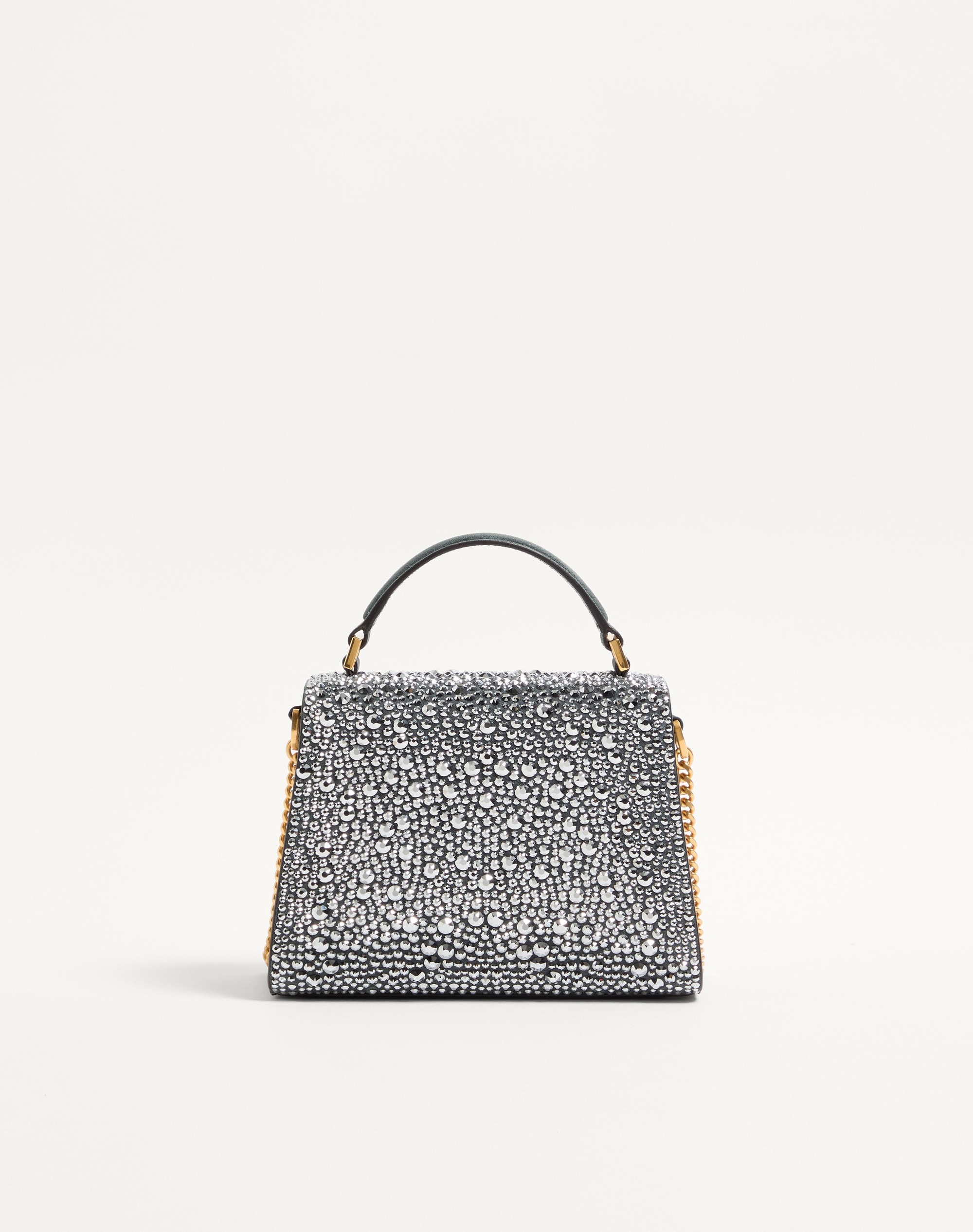 VALENTINO GARAVANI VSLING MINI HANDBAG WITH RHINESTONES AND JEWEL LOGO - 5