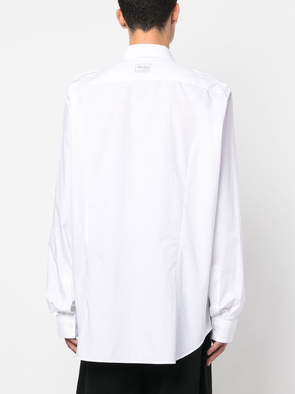 Raf Simons Uniform long-sleeved cotton shirt | REVERSIBLE