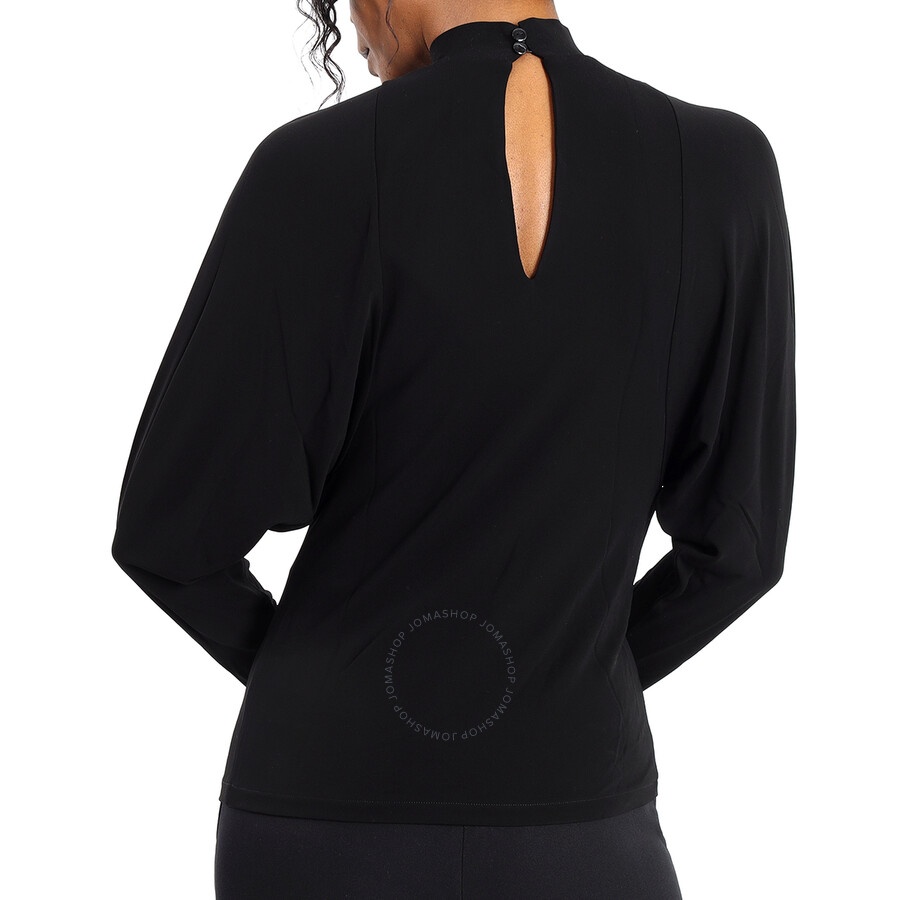 Atlein Ladies Bat Sleeve Chiffon Top In Black, Brand Size 38 (US Size 4) - 3