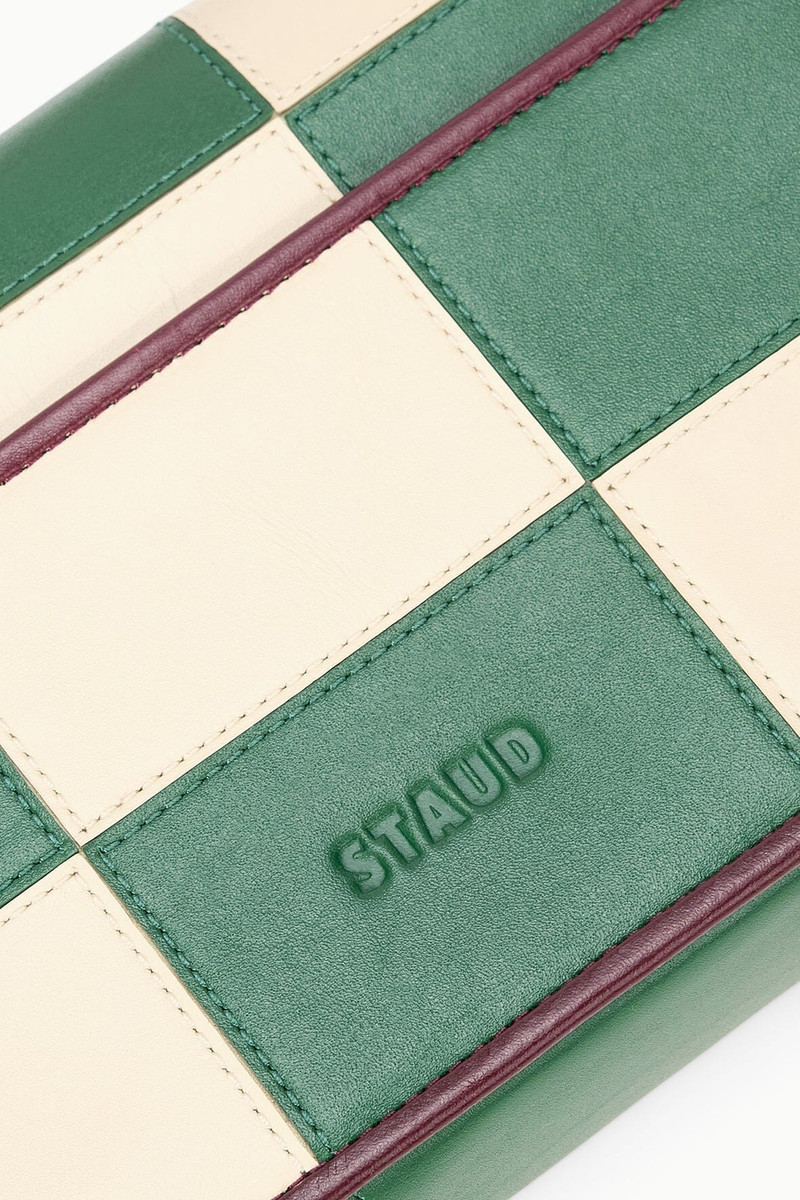 STAUD TOMMY LEATHER BAG TIC TAC TOE 6
