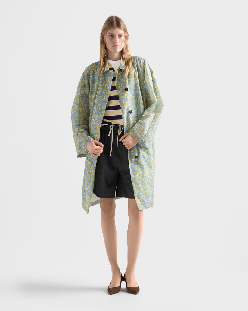 Prada Bayadere striped lisle cotton T-shirt outlook