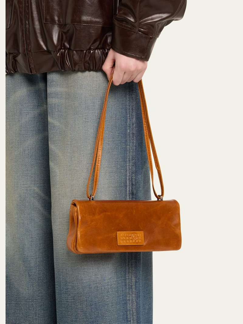 MM6 Maison Margiela Numeric Flap Leather Shoulder Bag outlook
