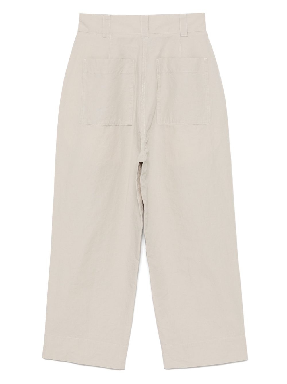 pleated cropped trousers - 2