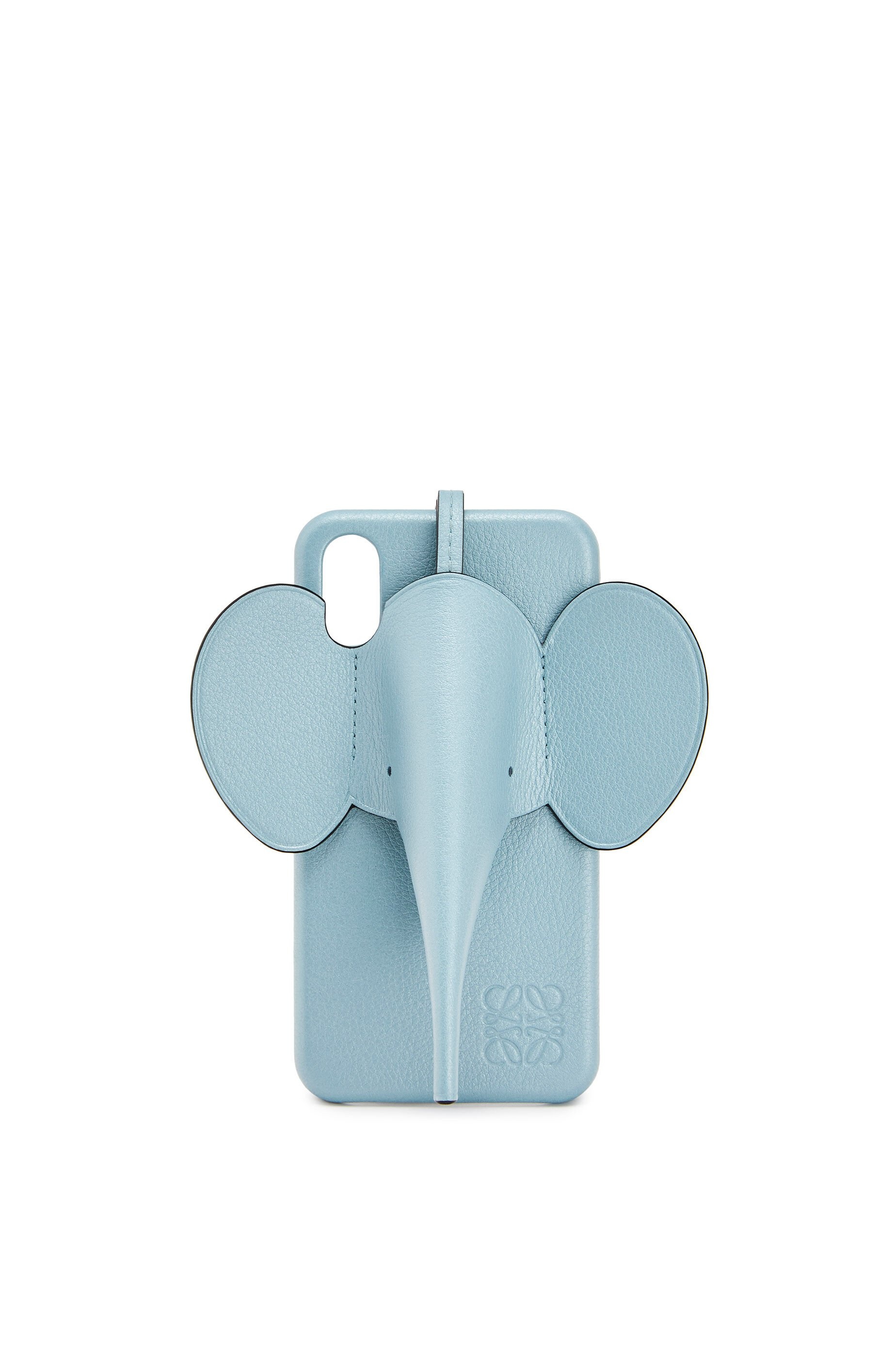 Elephant cover for iPhone X/XS in pearlized calfskin - 1