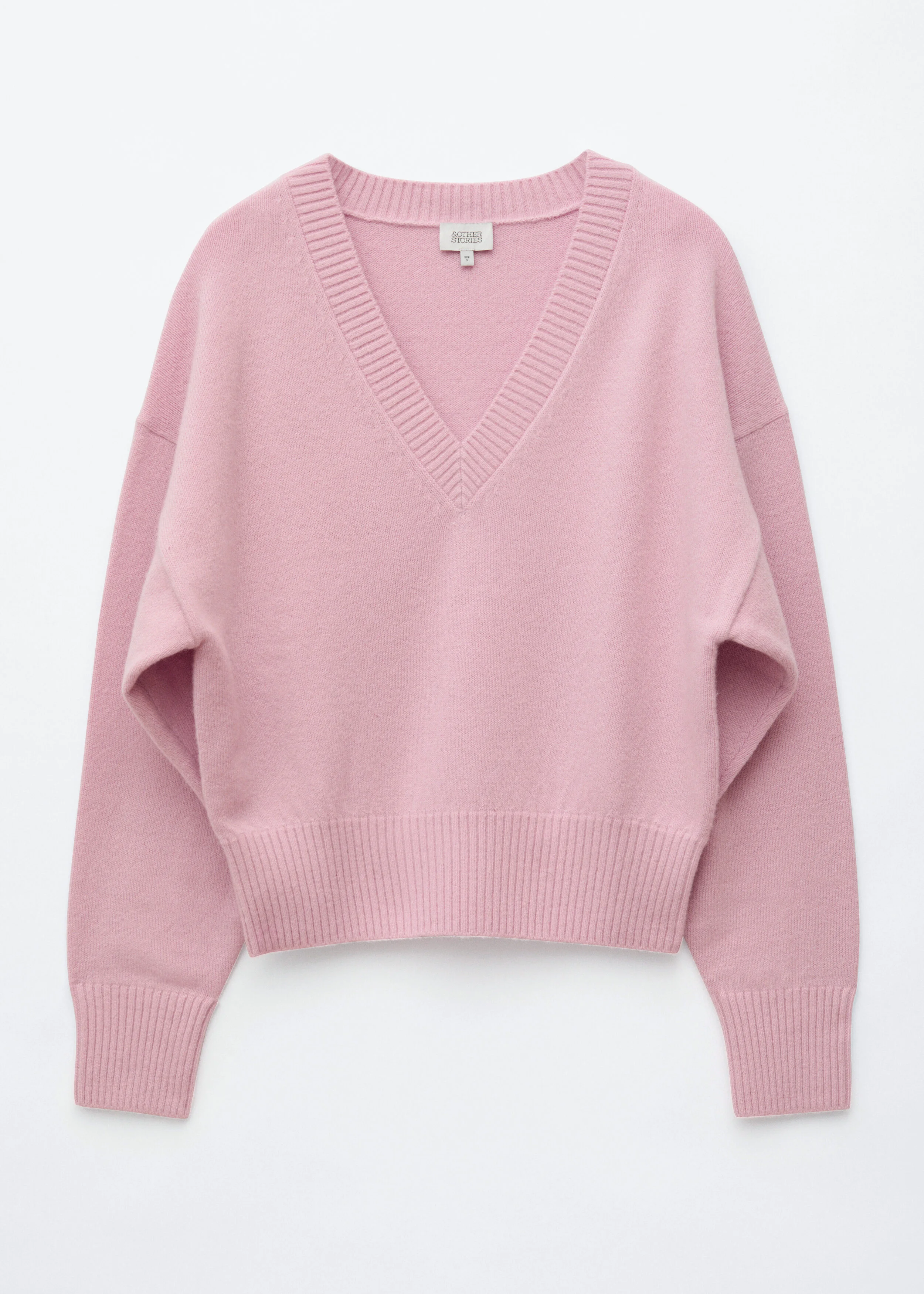 Wool-Cotton V-Neck Jumper - 1