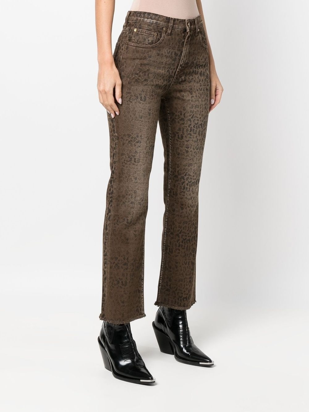 animal print jeans - 5