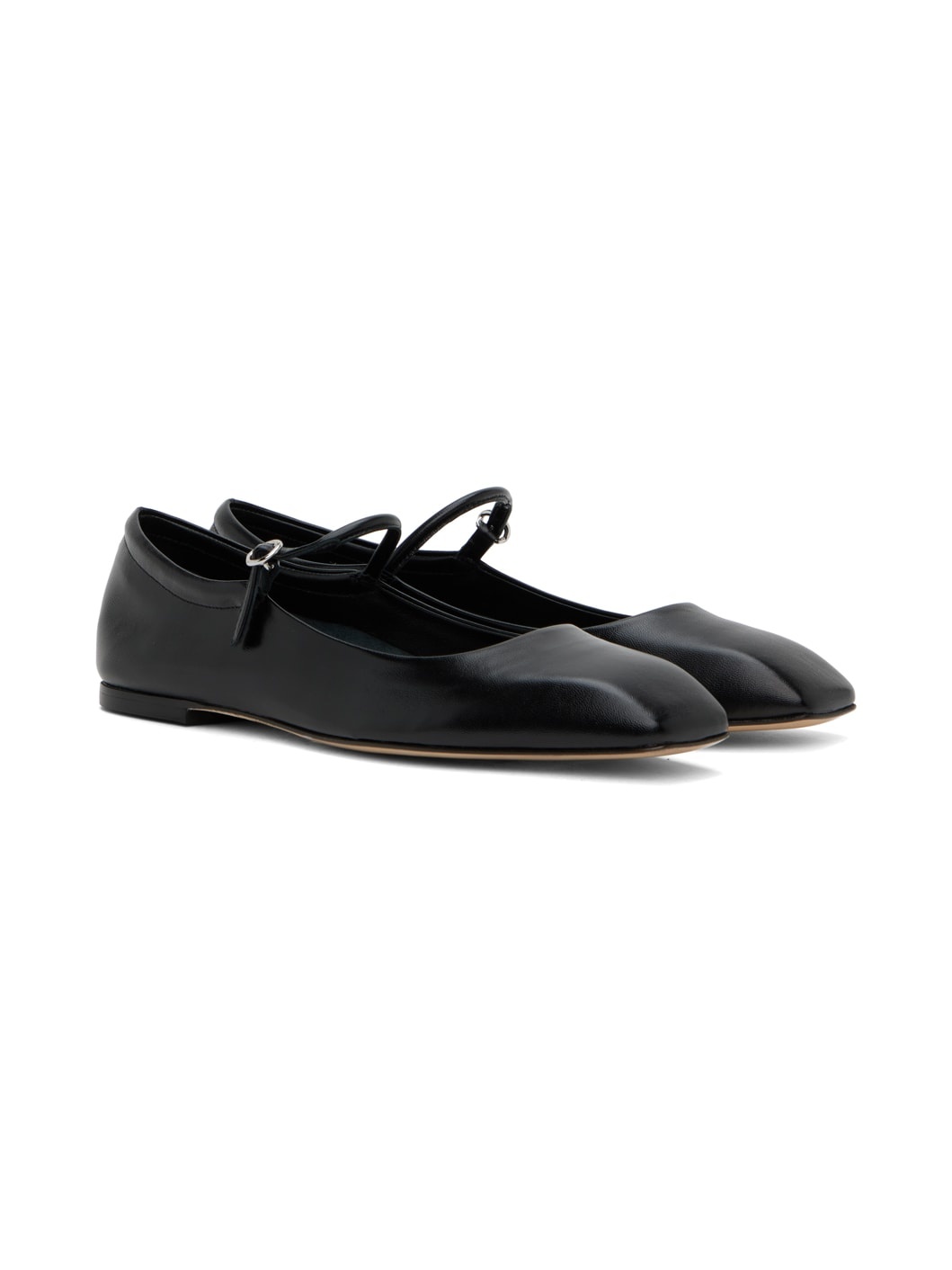 Black Uma Ballerina Flats - 4