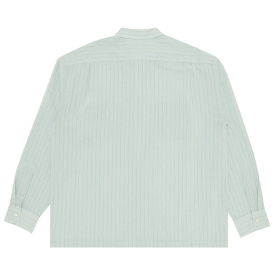 Supreme Supreme Pinstripe Linen Shirt 'Light Blue' outlook