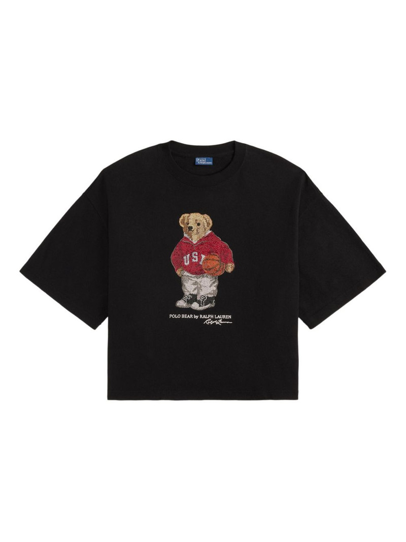 polo bear embellished T-shirt 1