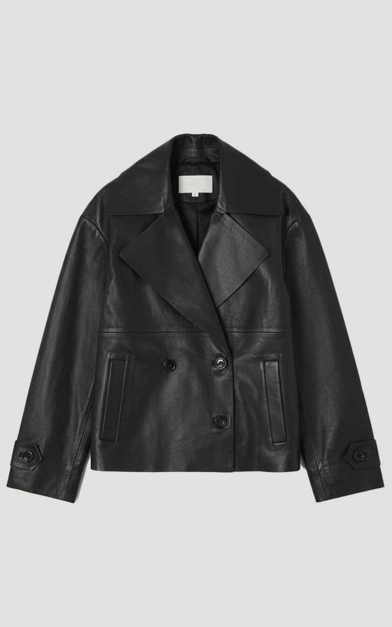 Leather Button Jacket 4