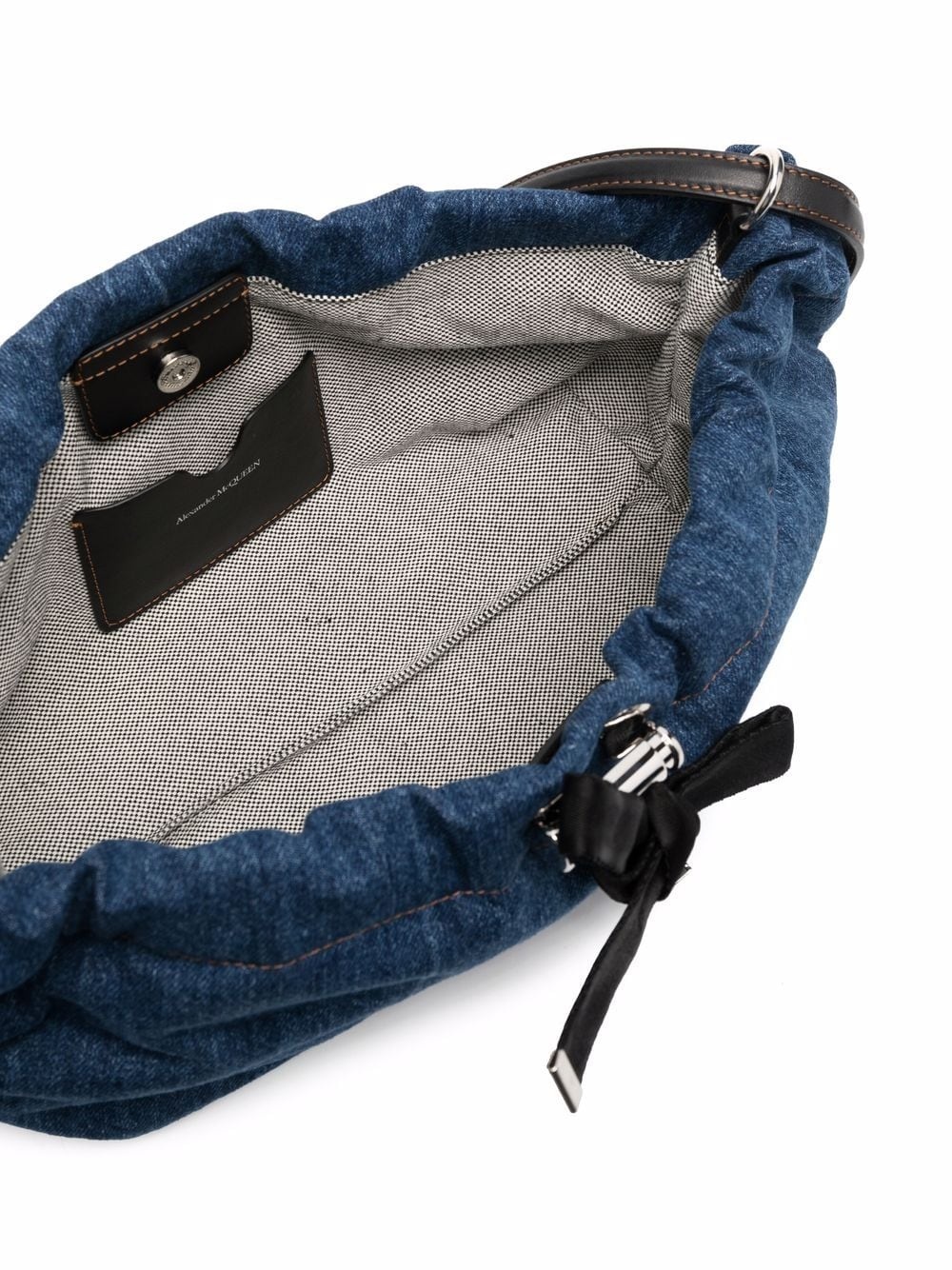 denim bundle shoulder bag - 5