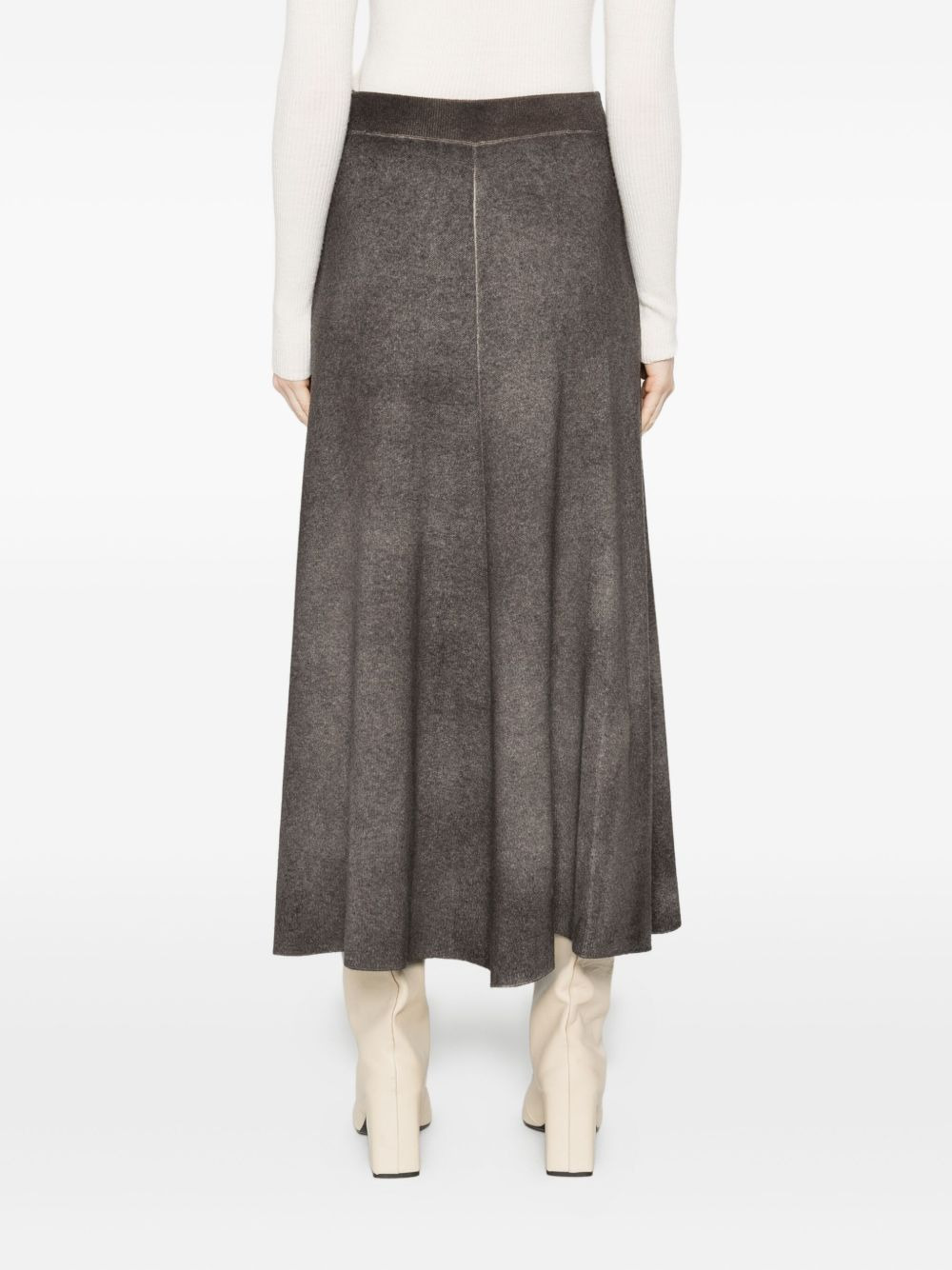 A-line knitted skirt - 4