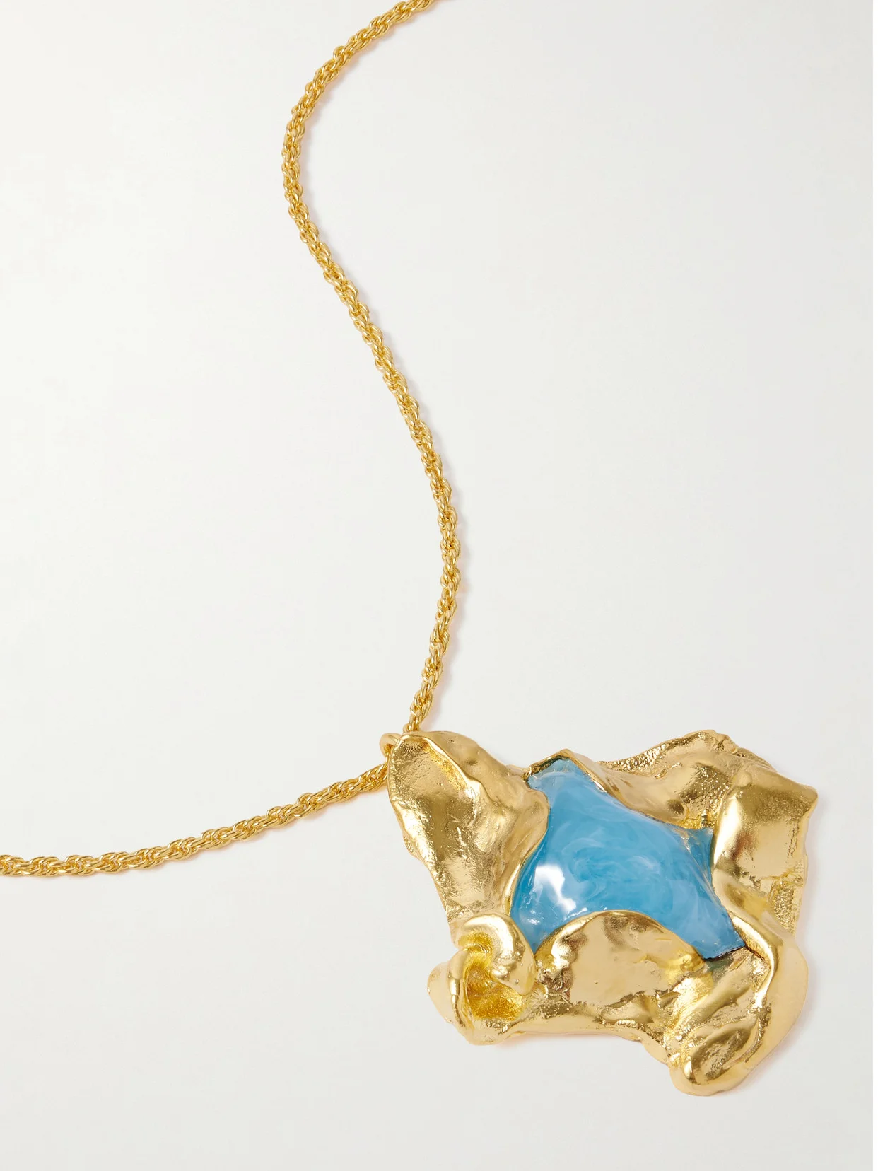 Gold-plated And Resin Necklace - 1