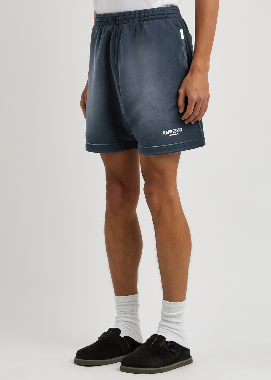 Represent Owners' Club Logo Faded Cotton Shorts - 2