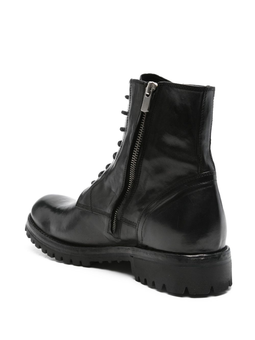 Ikonic 001 lace-up zip boots - 3