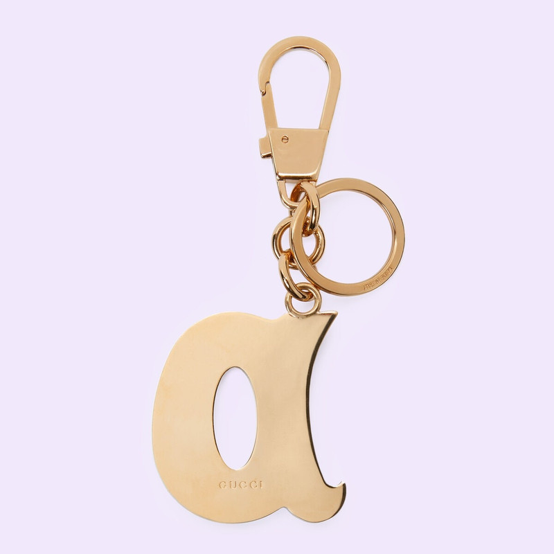 GUCCI Letter D Plexiglas keychain outlook