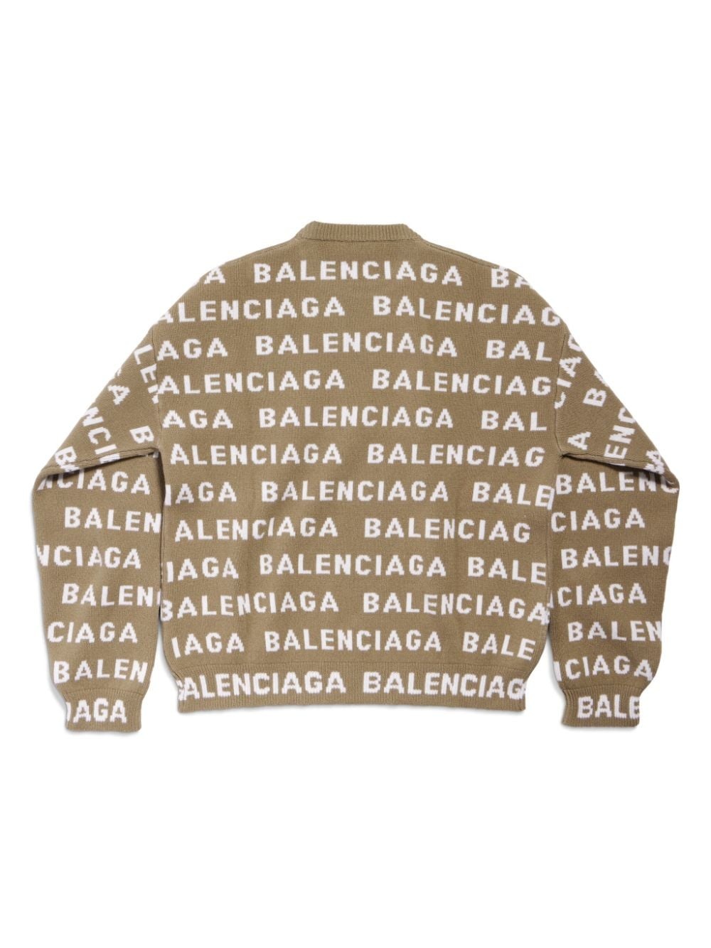 logo-intarsia wool jumper - 2