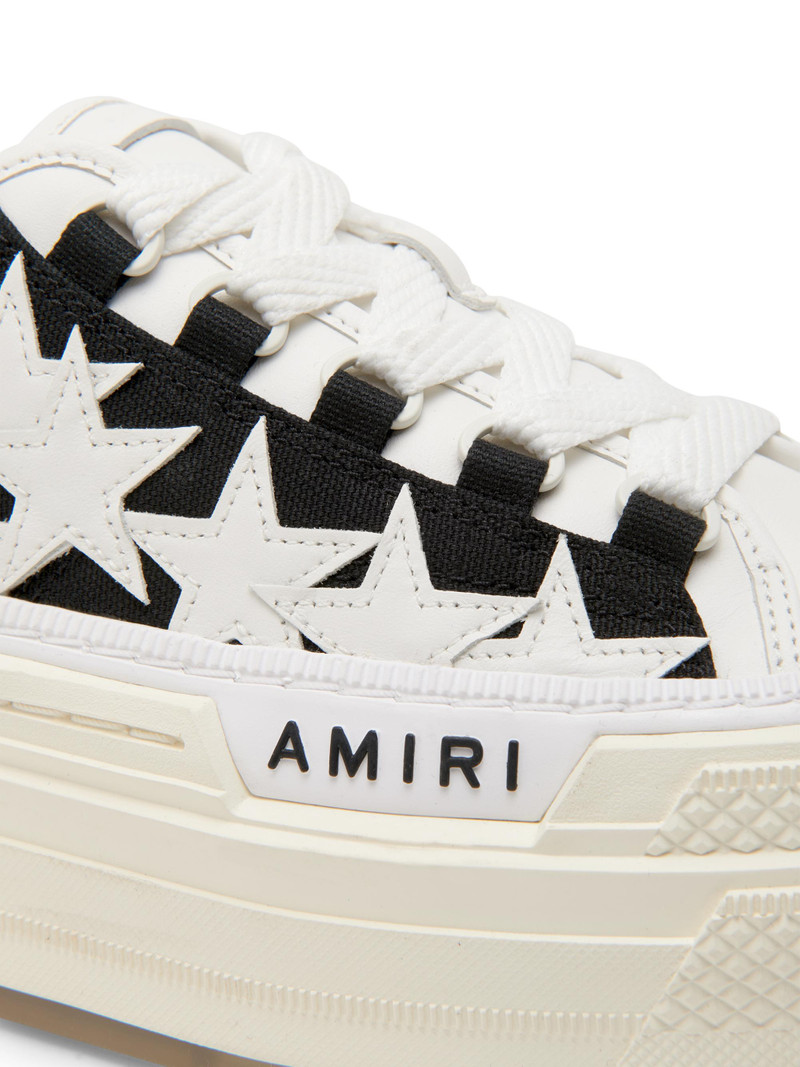 Women's Stars Court Cotton Low-Top Sneakers - Black 5