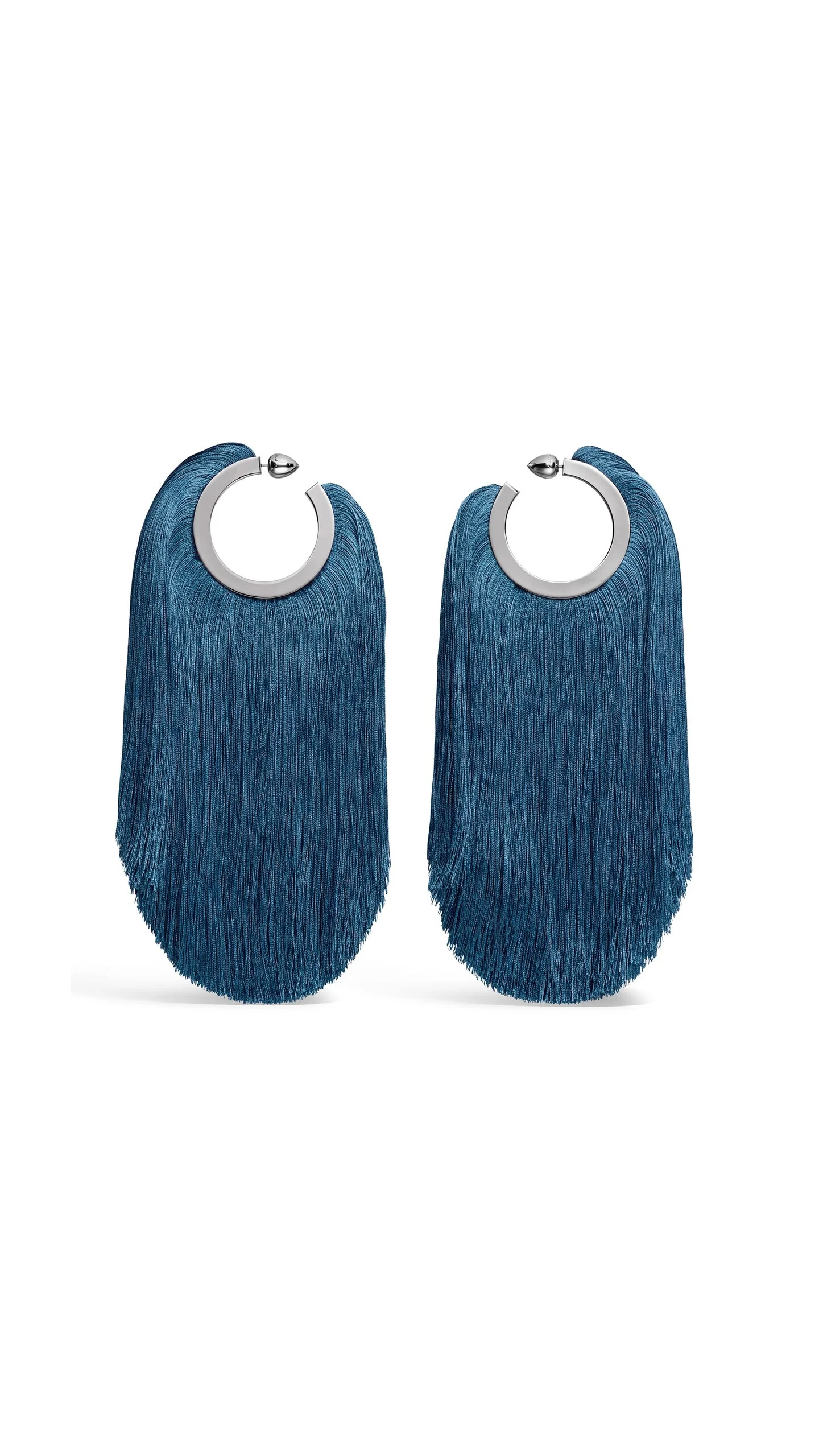 FRINGED HOOP EARRINGS - 1