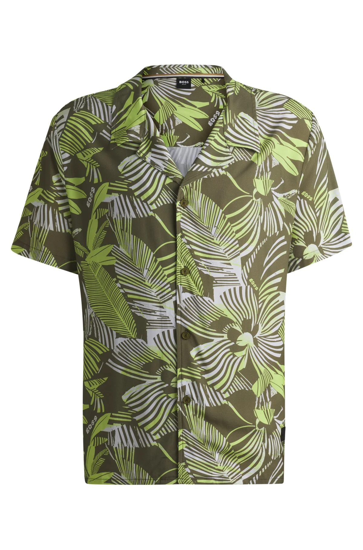 REGULAR-FIT BEACH SHIRT WITH ALL-OVER PRINT - 1